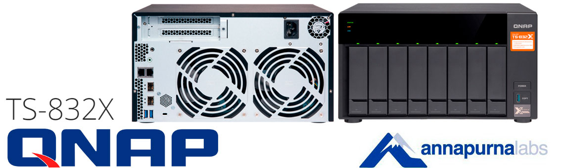 TS-832X, NAS 8 baias com duas portas 10GbE